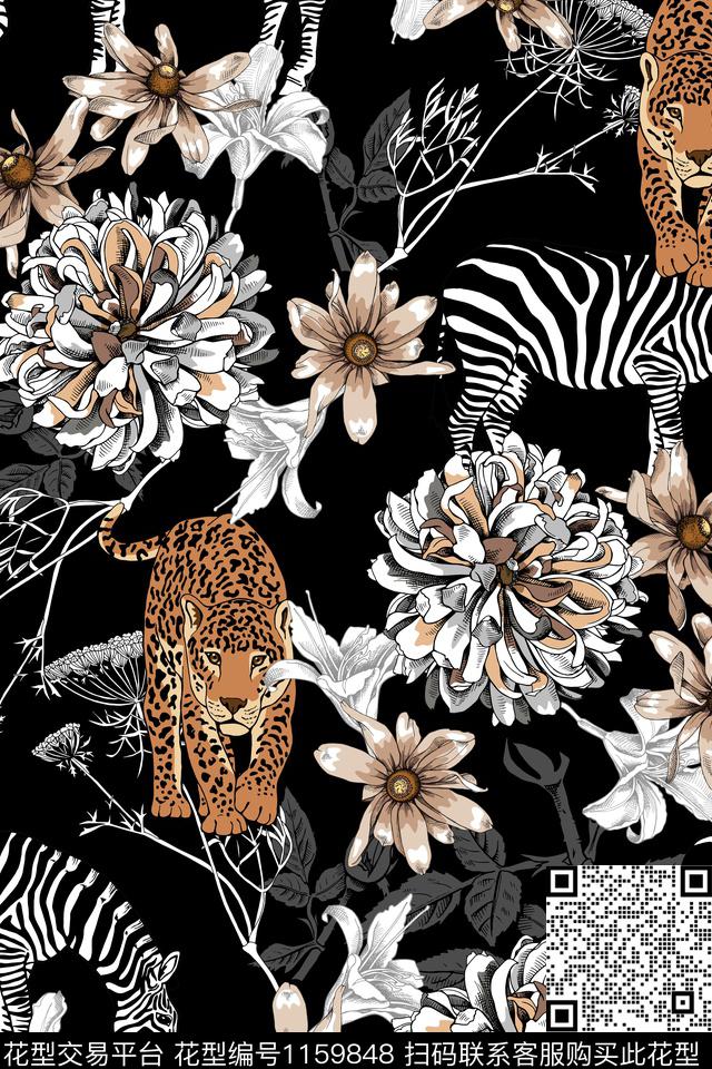 男装动物大牌风传统印花华亿平台下载（图片编号: 1159848） - 瓦栏（Walan）