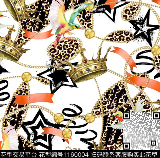 豹纹欧美大牌风数码印花华亿平台下载（图片编号: 1160004） - 瓦栏（Walan）