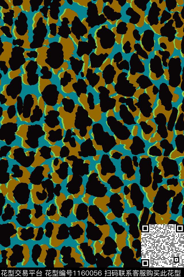 动物纹迷彩印花数码印花华亿平台下载（图片编号: 1160056） - 瓦栏（Walan）