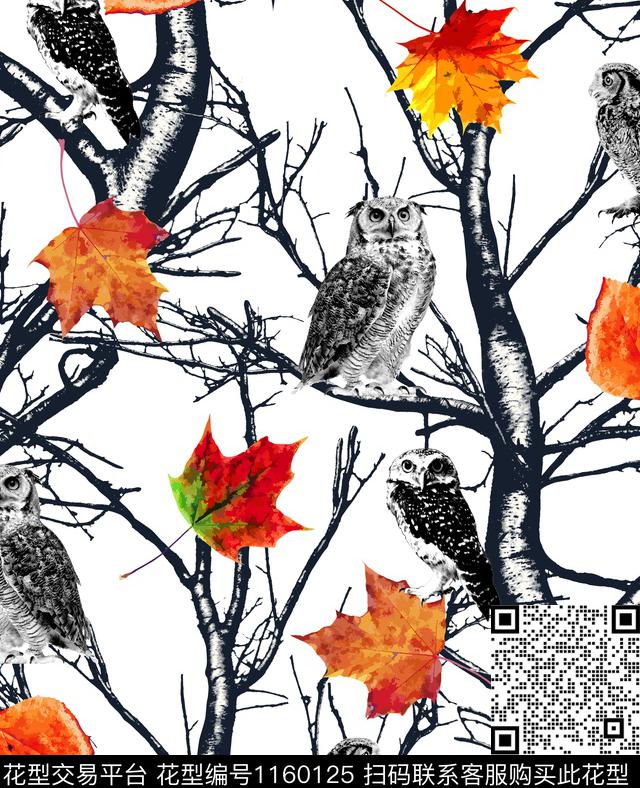 鸟/昆虫羽绒服动物数码印花华亿平台下载（图片编号: 1160125） - 瓦栏（Walan）