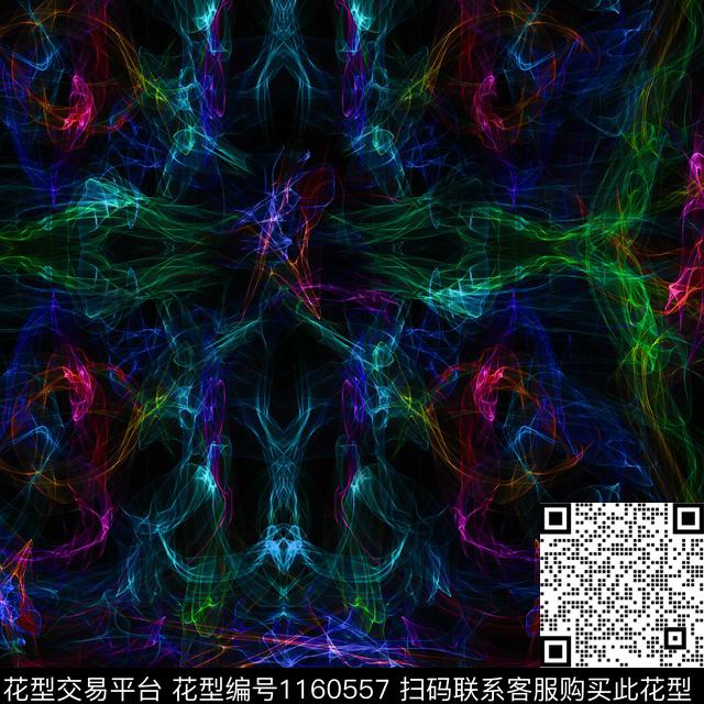 男装抽象纹理数码印花华亿平台下载（图片编号: 1160557） - 瓦栏（Walan）