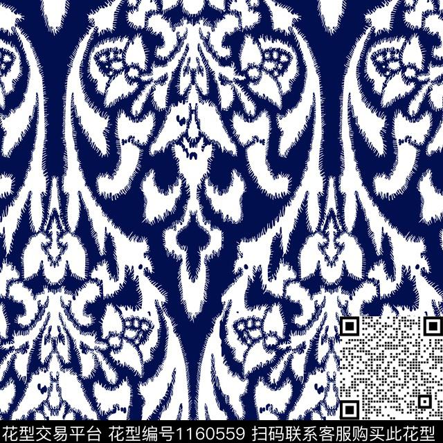 男装抽象纹理数码印花华亿平台下载（图片编号: 1160559） - 瓦栏（Walan）