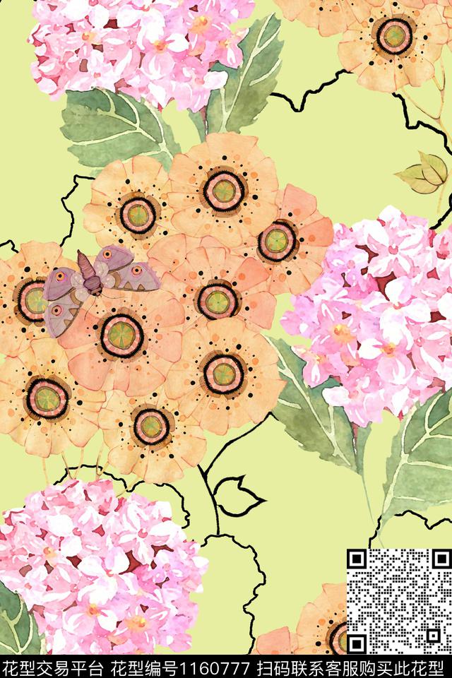 大牌风休闲少女数码印花华亿平台下载（图片编号: 1160777） - 瓦栏（Walan）