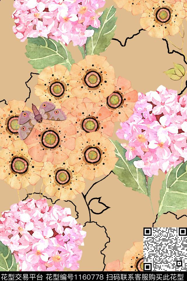 大牌风休闲少女数码印花华亿平台下载（图片编号: 1160778） - 瓦栏（Walan）