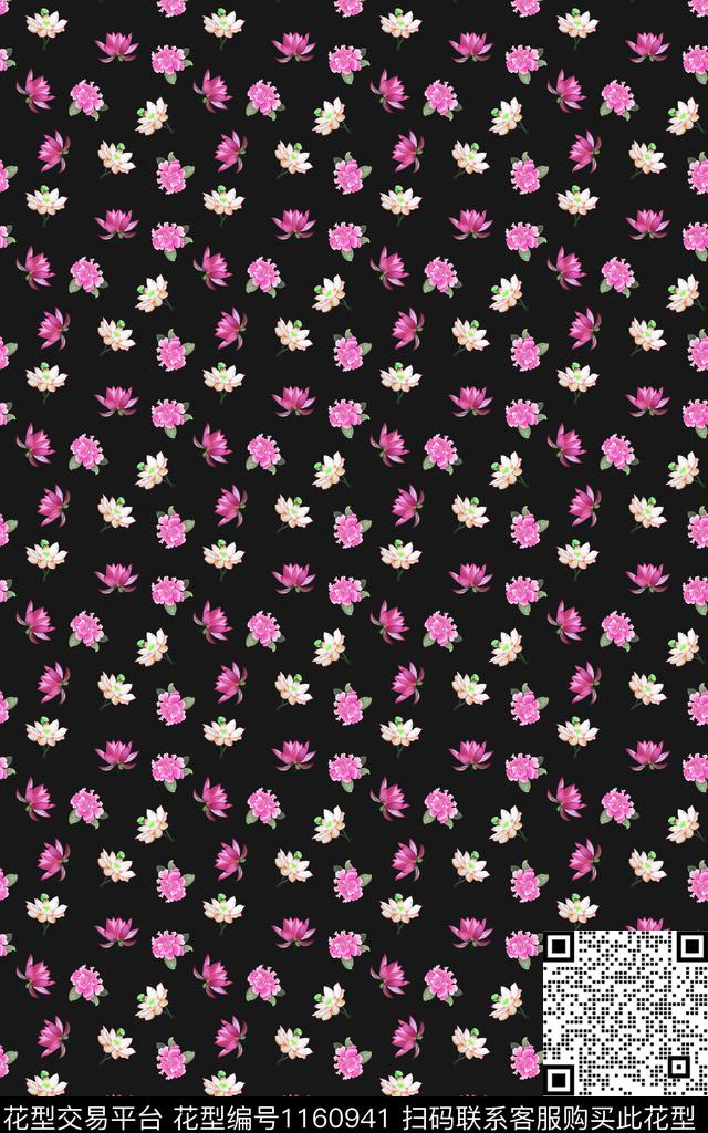 简约女装花蕊数码印花华亿平台下载（图片编号: 1160941） - 瓦栏（Walan）