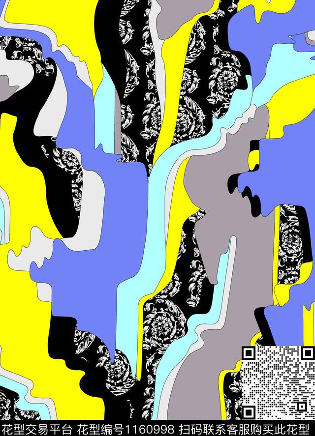 大牌风传统华亿平台花卉传统印花华亿平台下载（图片编号: 1160998） - 瓦栏（Walan）