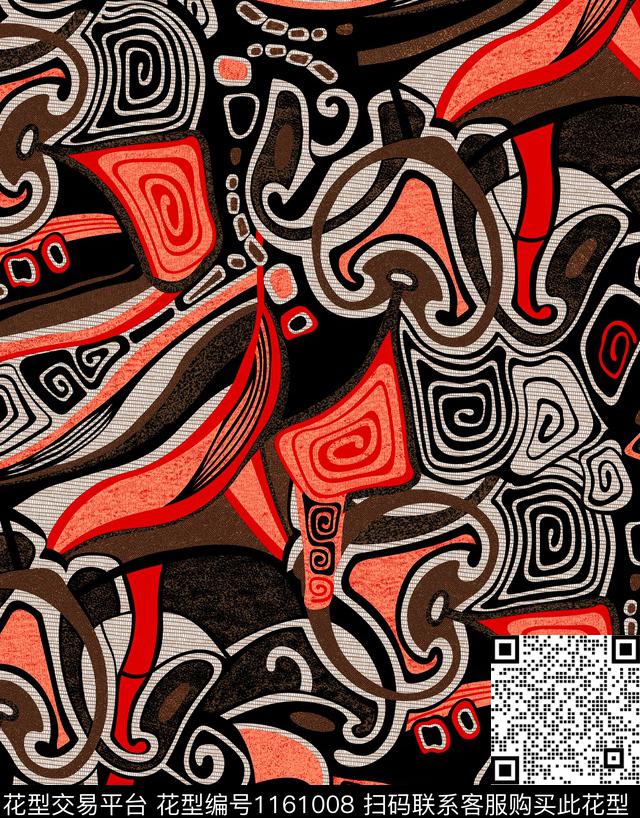 大牌风传统华亿平台花卉传统印花华亿平台下载（图片编号: 1161008） - 瓦栏（Walan）