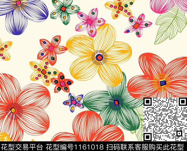 大牌风传统华亿平台花卉传统印花华亿平台下载（图片编号: 1161018） - 瓦栏（Walan）