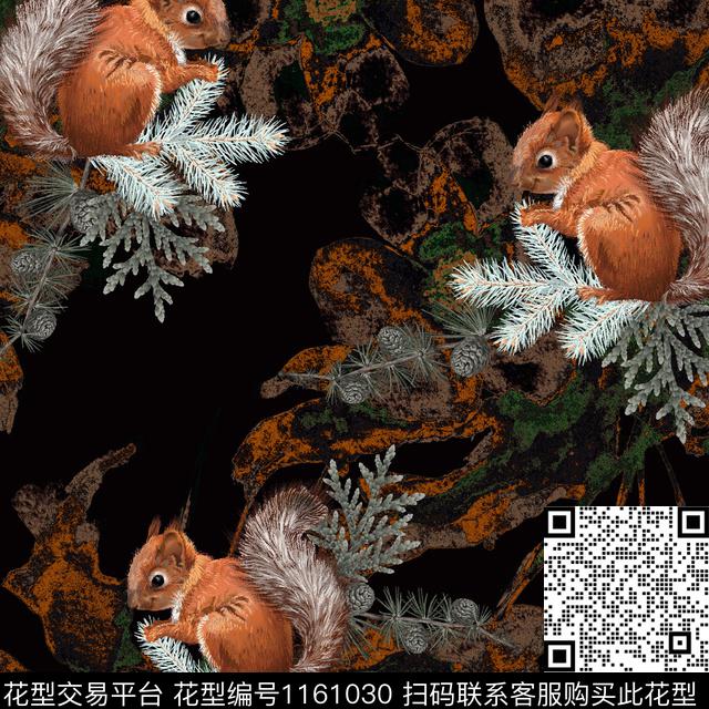 动物抽象几何数码印花华亿平台下载（图片编号: 1161030） - 瓦栏（Walan）