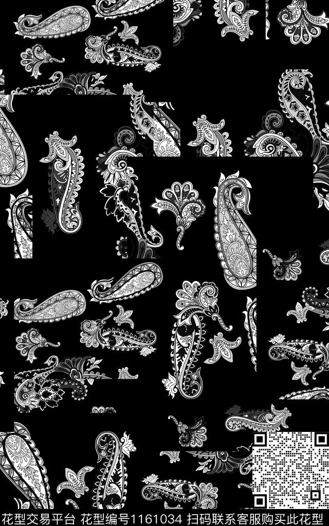 男装佩斯利民族风数码印花华亿平台下载（图片编号: 1161034） - 瓦栏（Walan）