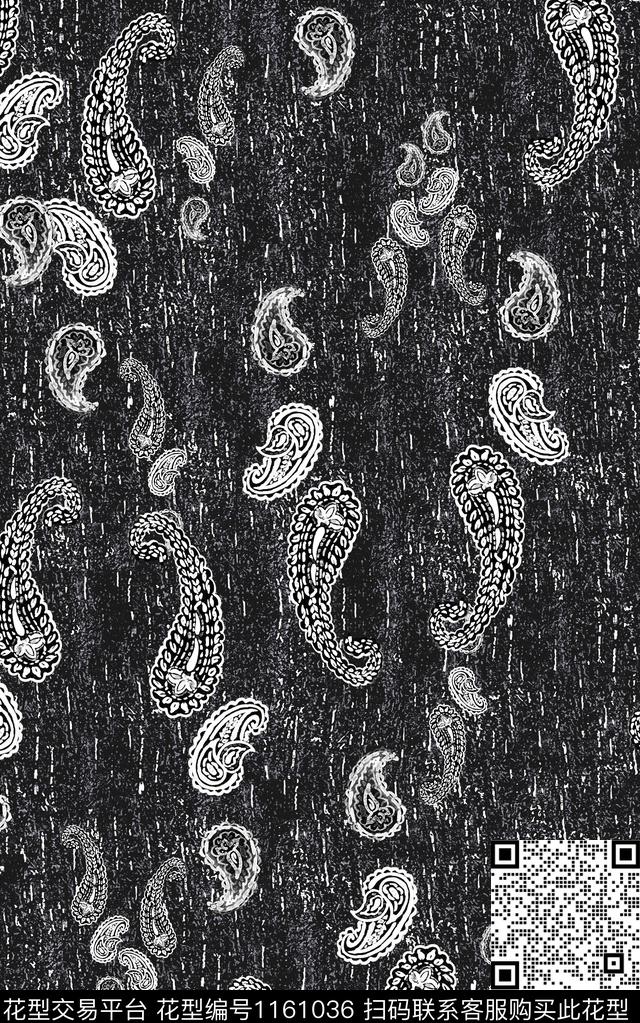 男装佩斯利民族风数码印花华亿平台下载（图片编号: 1161036） - 瓦栏（Walan）