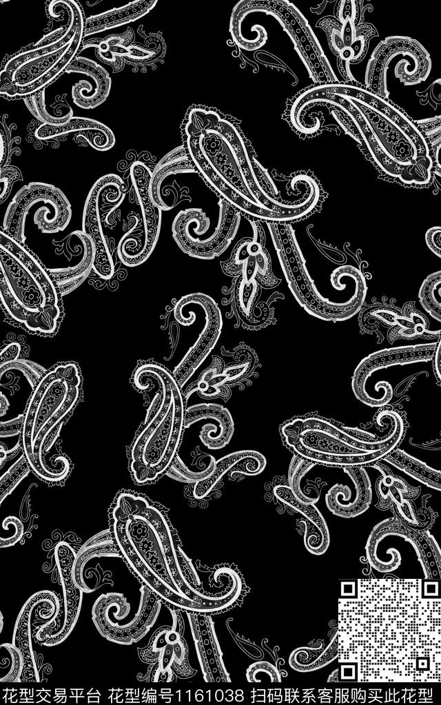 男装佩斯利民族风数码印花华亿平台下载（图片编号: 1161038） - 瓦栏（Walan）