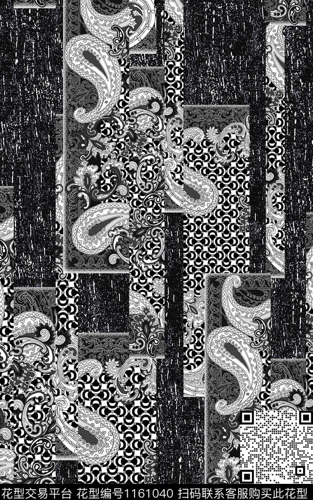 男装佩斯利民族风数码印花华亿平台下载（图片编号: 1161040） - 瓦栏（Walan）