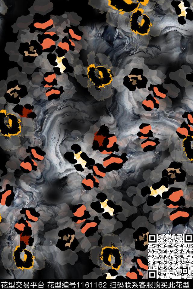 抽象男装大牌风数码印花华亿平台下载（图片编号: 1161162） - 瓦栏（Walan）