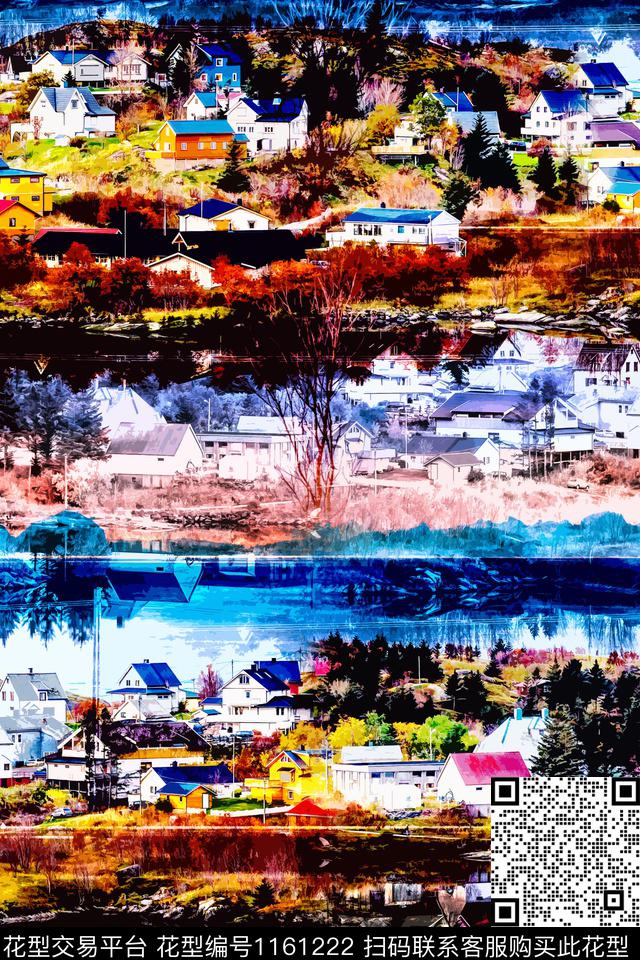 抽象男装配饰数码印花华亿平台下载（图片编号: 1161222） - 瓦栏（Walan）