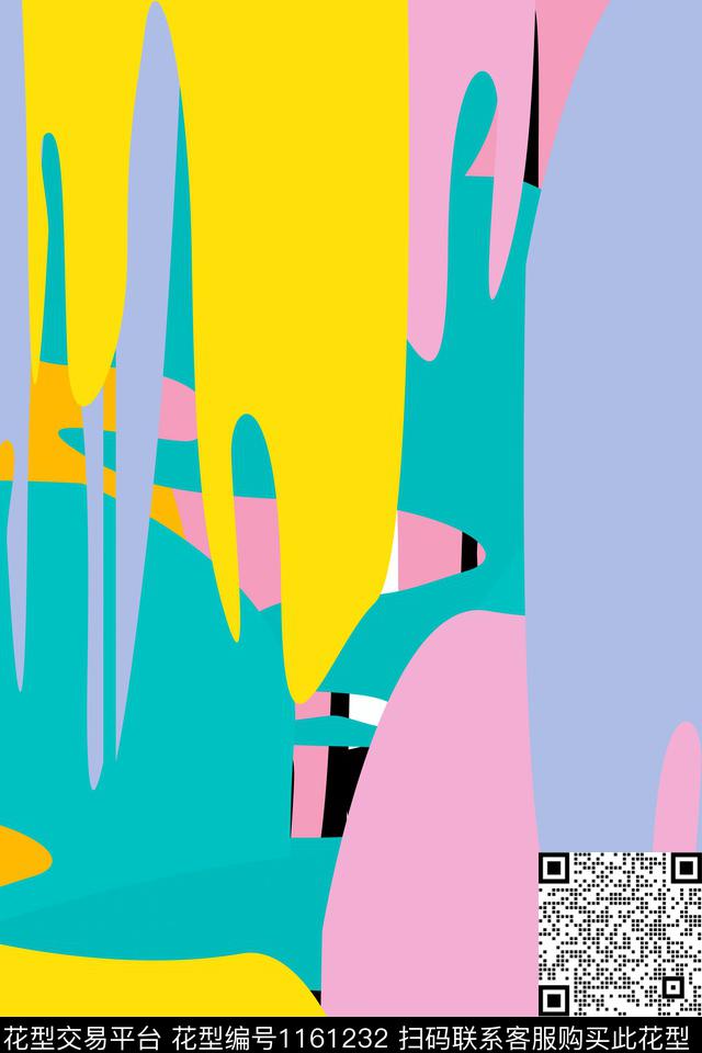 家居服抽象抽象男装传统印花华亿平台下载（图片编号: 1161232） - 瓦栏（Walan）