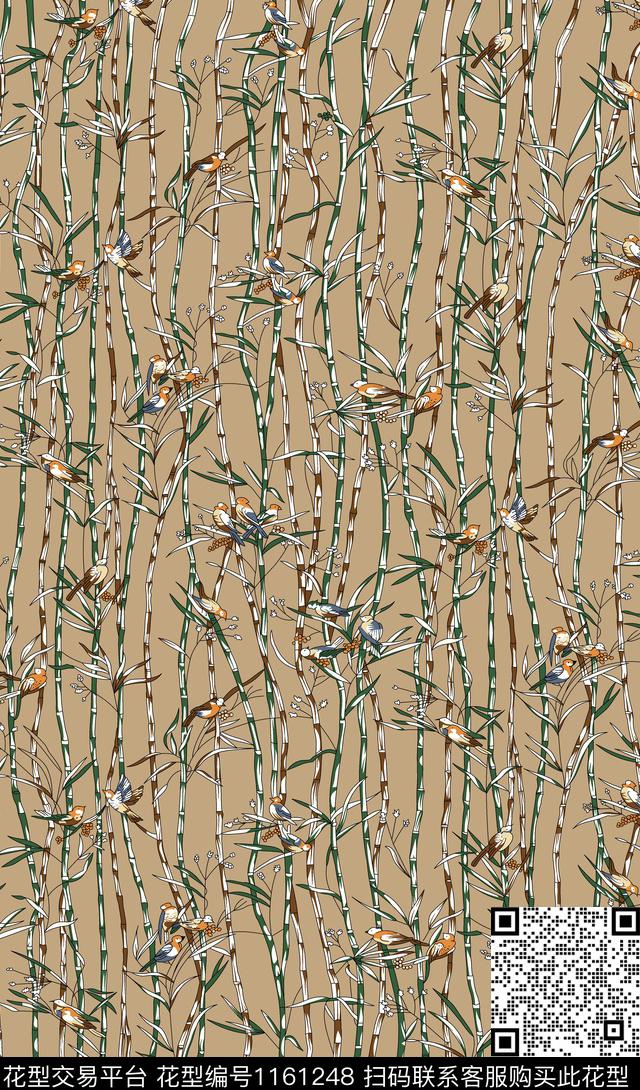 大牌风女装花鸟传统印花华亿平台下载（图片编号: 1161248） - 瓦栏（Walan）