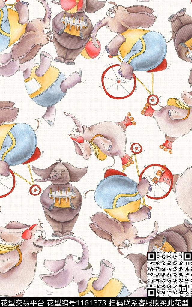 动物卡通春夏华亿平台数码印花华亿平台下载（图片编号: 1161373） - 瓦栏（Walan）