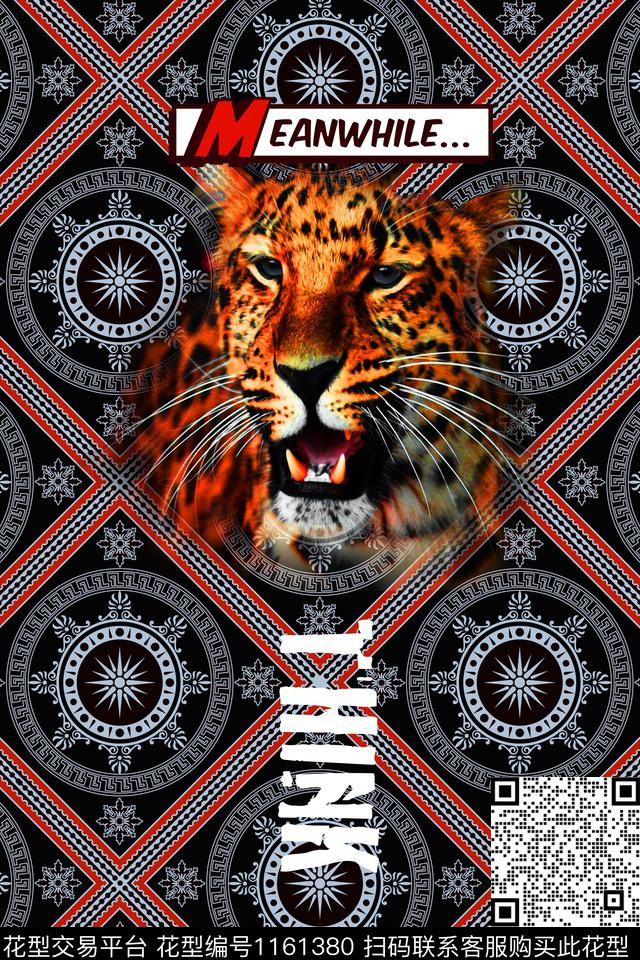 动物老虎男装数码印花华亿平台下载（图片编号: 1161380） - 瓦栏（Walan）