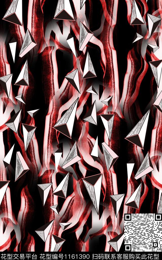 几何简约春夏华亿平台数码印花华亿平台下载（图片编号: 1161390） - 瓦栏（Walan）