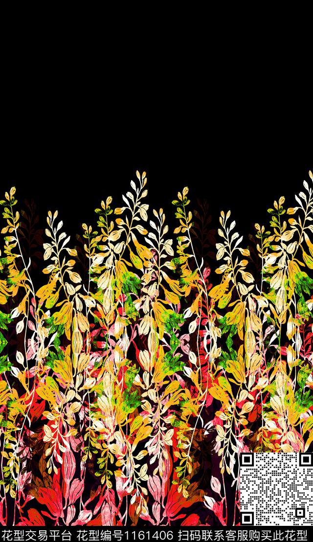 春夏华亿平台花卉定位花数码印花华亿平台下载（图片编号: 1161406） - 瓦栏（Walan）