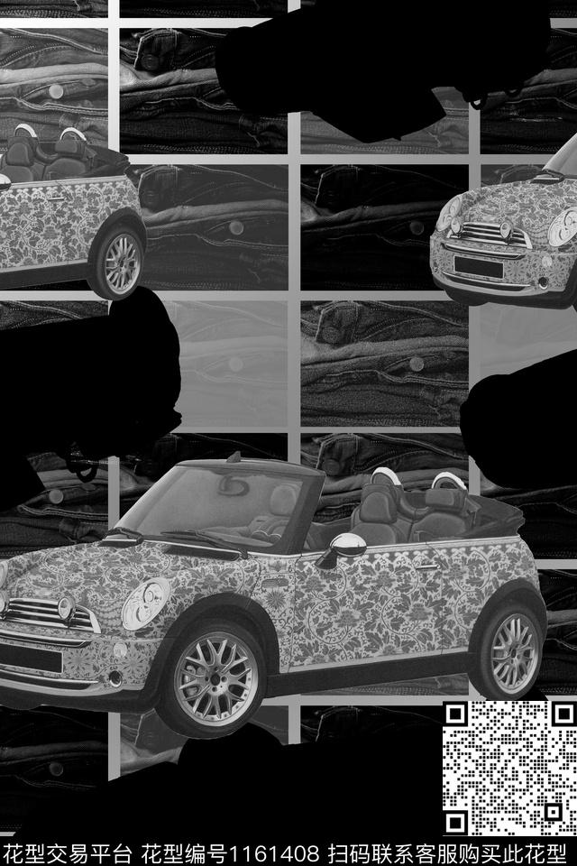 男装大牌风几何数码印花华亿平台下载（图片编号: 1161408） - 瓦栏（Walan）