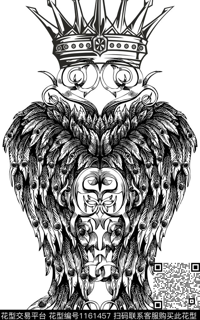 动物定位花王冠数码印花华亿平台下载（图片编号: 1161457） - 瓦栏（Walan）