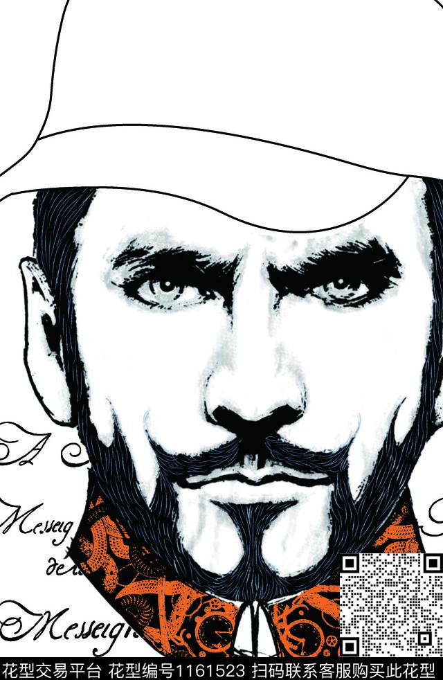 男装抽象男装时尚传统印花华亿平台下载（图片编号: 1161523） - 瓦栏（Walan）