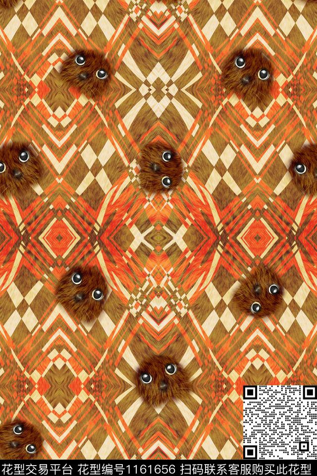 动物女装豹纹数码印花华亿平台下载（图片编号: 1161656） - 瓦栏（Walan）