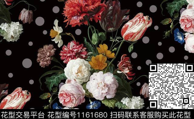 欧洲大牌风花瓣数码印花华亿平台下载（图片编号: 1161680） - 瓦栏（Walan）