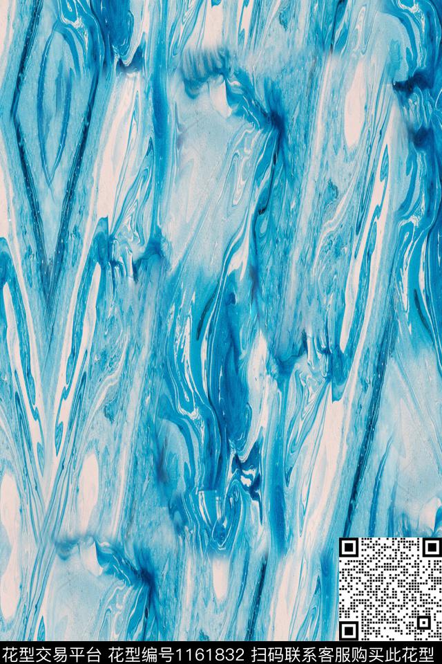 抽象大牌风肌理数码印花华亿平台下载（图片编号: 1161832） - 瓦栏（Walan）