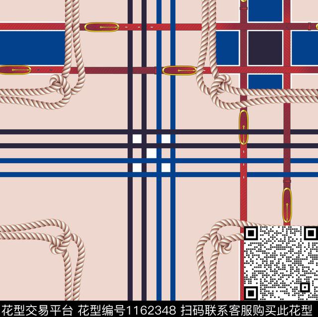 格子大牌风休闲数码印花华亿平台下载（图片编号: 1162348） - 瓦栏（Walan）