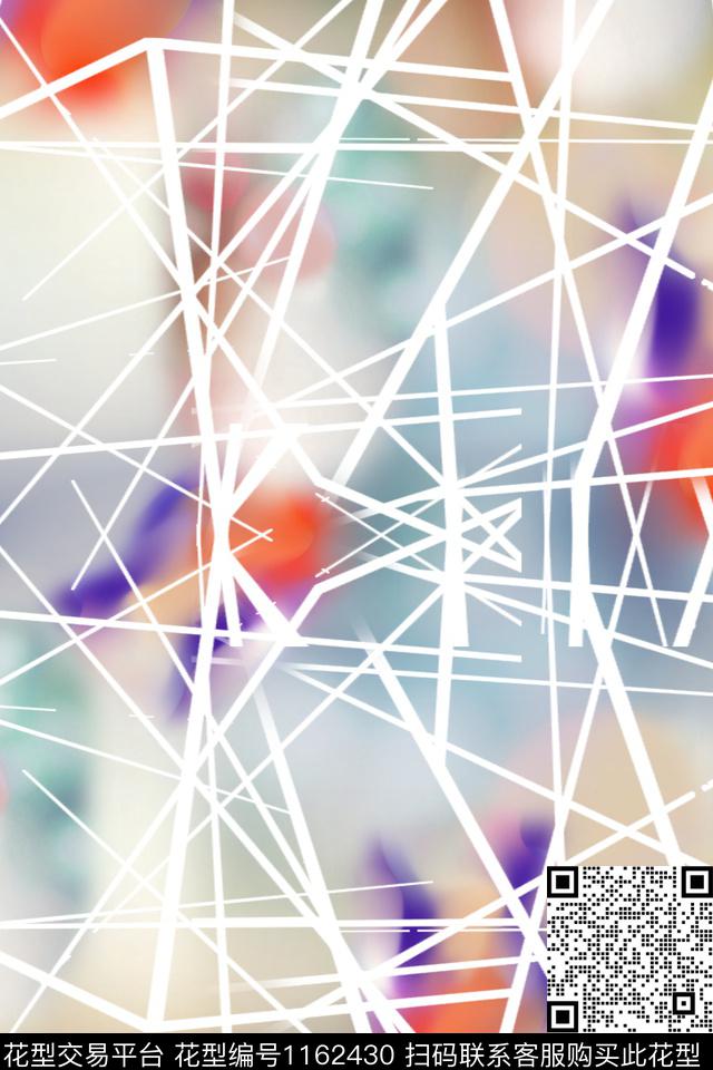 肌理条纹模糊数码印花华亿平台下载（图片编号: 1162430） - 瓦栏（Walan）