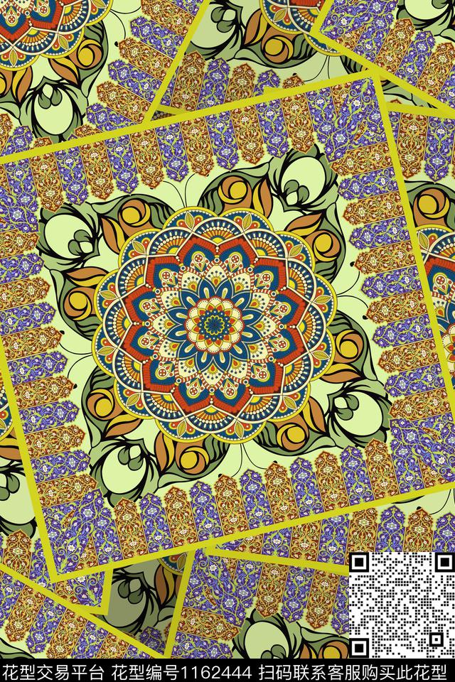 民族花卉数码华亿平台花卉数码印花华亿平台下载（图片编号: 1162444） - 瓦栏（Walan）