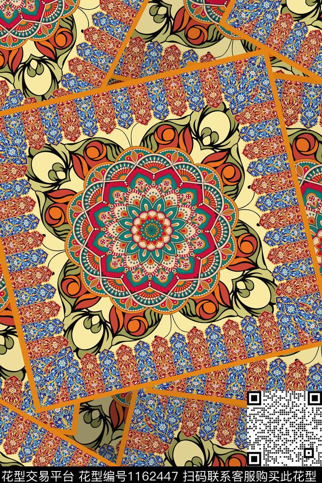民族花卉数码华亿平台花卉数码印花华亿平台下载（图片编号: 1162447） - 瓦栏（Walan）