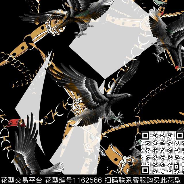 潮牌链条大牌风数码印花华亿平台下载（图片编号: 1162566） - 瓦栏（Walan）