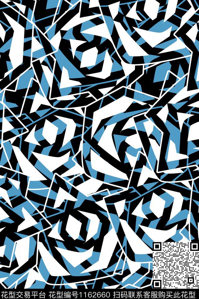 几何朋克运动服传统印花华亿平台下载（图片编号: 1162660） - 瓦栏（Walan）