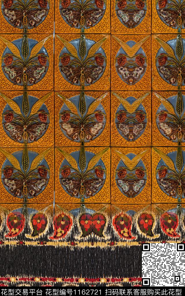 佩斯利秋冬华亿平台复古数码印花华亿平台下载（图片编号: 1162721） - 瓦栏（Walan）