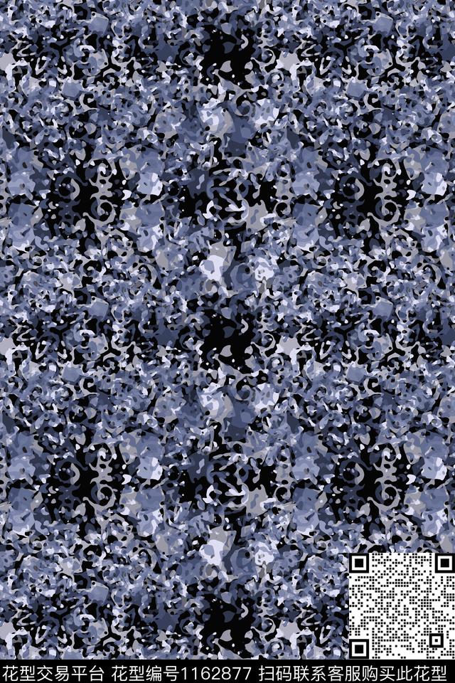 迷彩图案抽象艺术迷彩数码印花华亿平台下载（图片编号: 1162877） - 瓦栏（Walan）