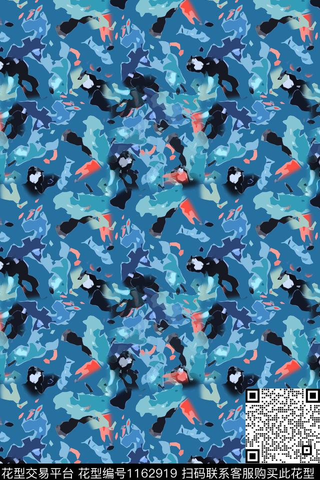 迷彩图案抽象艺术迷彩数码印花华亿平台下载（图片编号: 1162919） - 瓦栏（Walan）