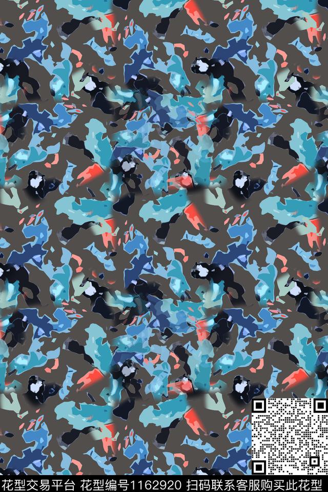 迷彩图案抽象艺术迷彩数码印花华亿平台下载（图片编号: 1162920） - 瓦栏（Walan）