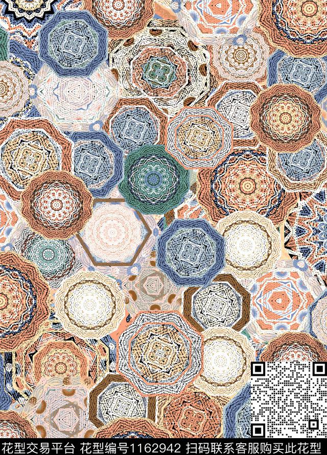 几何数码华亿平台女装数码印花华亿平台下载（图片编号: 1162942） - 瓦栏（Walan）