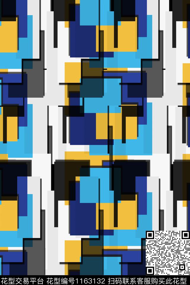 几何肌理运动服传统印花华亿平台下载（图片编号: 1163132） - 瓦栏（Walan）