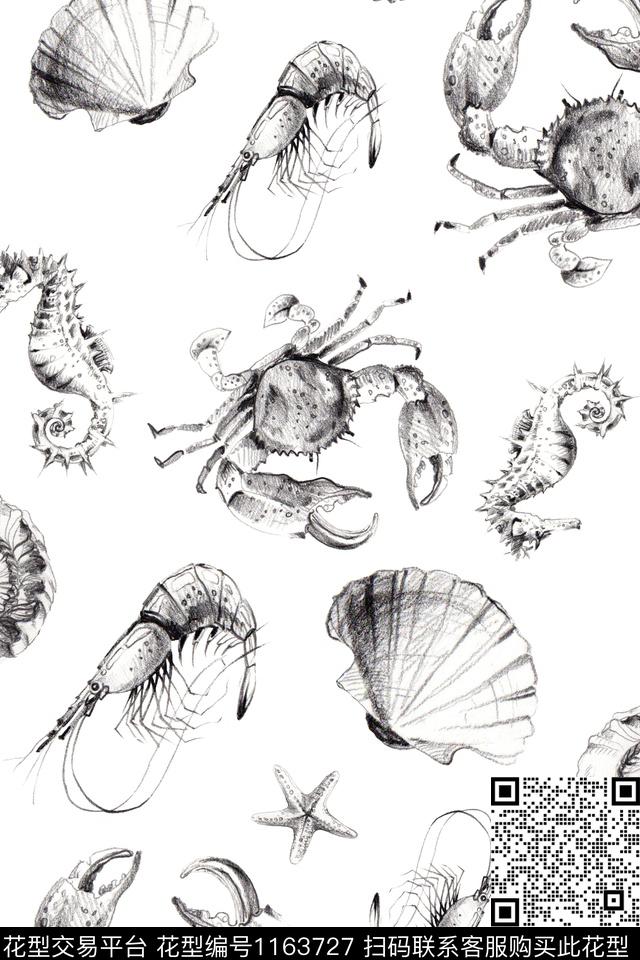 家纺水彩手绘数码印花华亿平台下载（图片编号: 1163727） - 瓦栏（Walan）