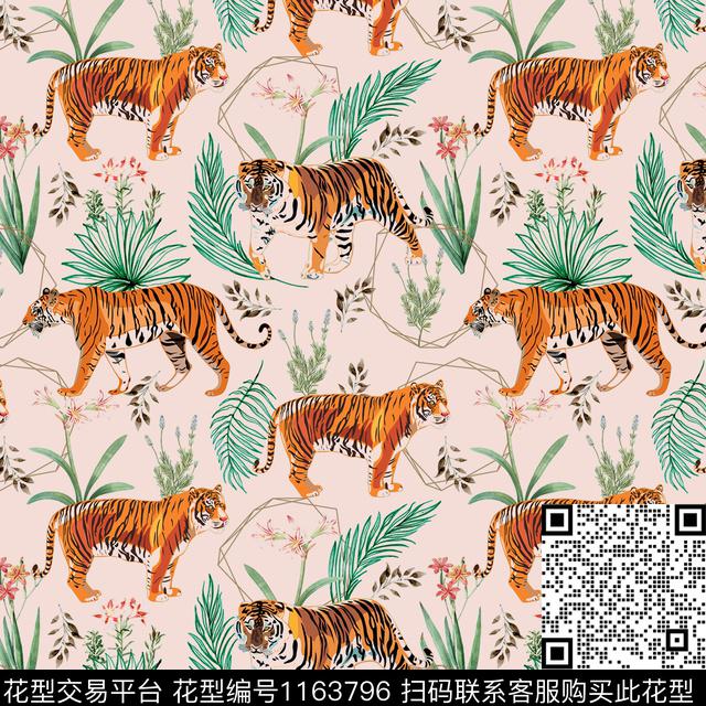 动物数码华亿平台大牌风数码印花华亿平台下载（图片编号: 1163796） - 瓦栏（Walan）