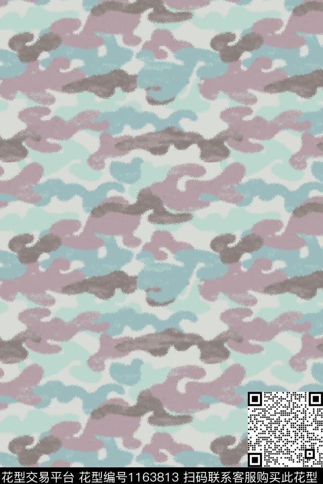 印花迷彩艺术数码印花华亿平台下载（图片编号: 1163813） - 瓦栏（Walan）
