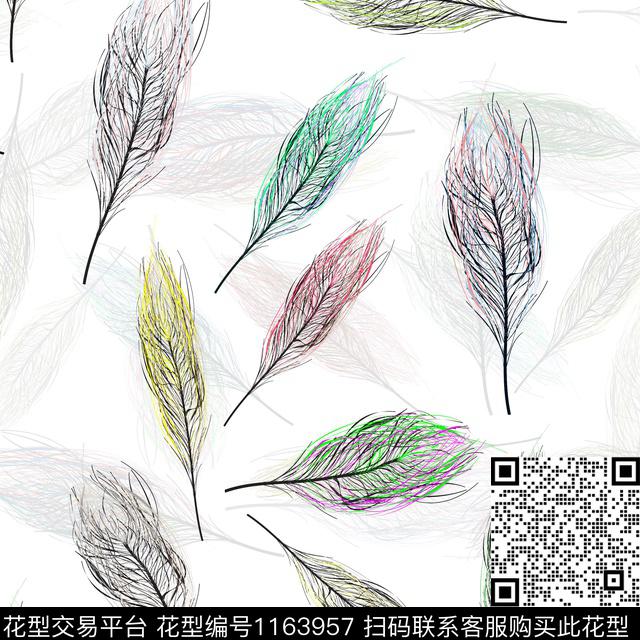 手绘数码华亿平台大牌风数码印花华亿平台下载（图片编号: 1163957） - 瓦栏（Walan）