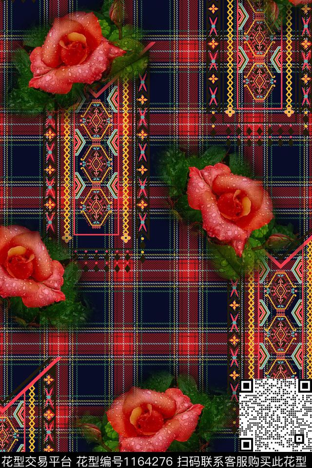 花卉女装民族风数码印花华亿平台下载（图片编号: 1164276） - 瓦栏（Walan）