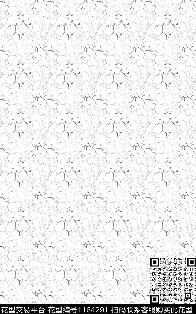 春夏华亿平台线条画少女数码印花华亿平台下载（图片编号: 1164291） - 瓦栏（Walan）