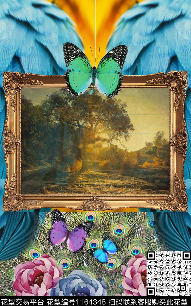 春夏华亿平台欧洲数码印花华亿平台下载（图片编号: 1164348） - 瓦栏（Walan）